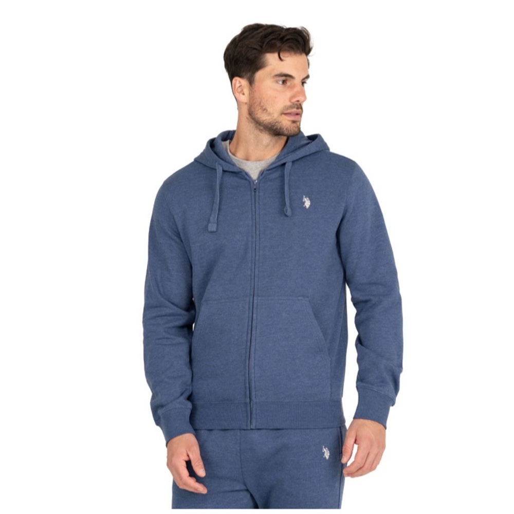 U.S. POLO ASSN. MEN’S EVERYDAY FILL ZIP FLEECE HOODIE